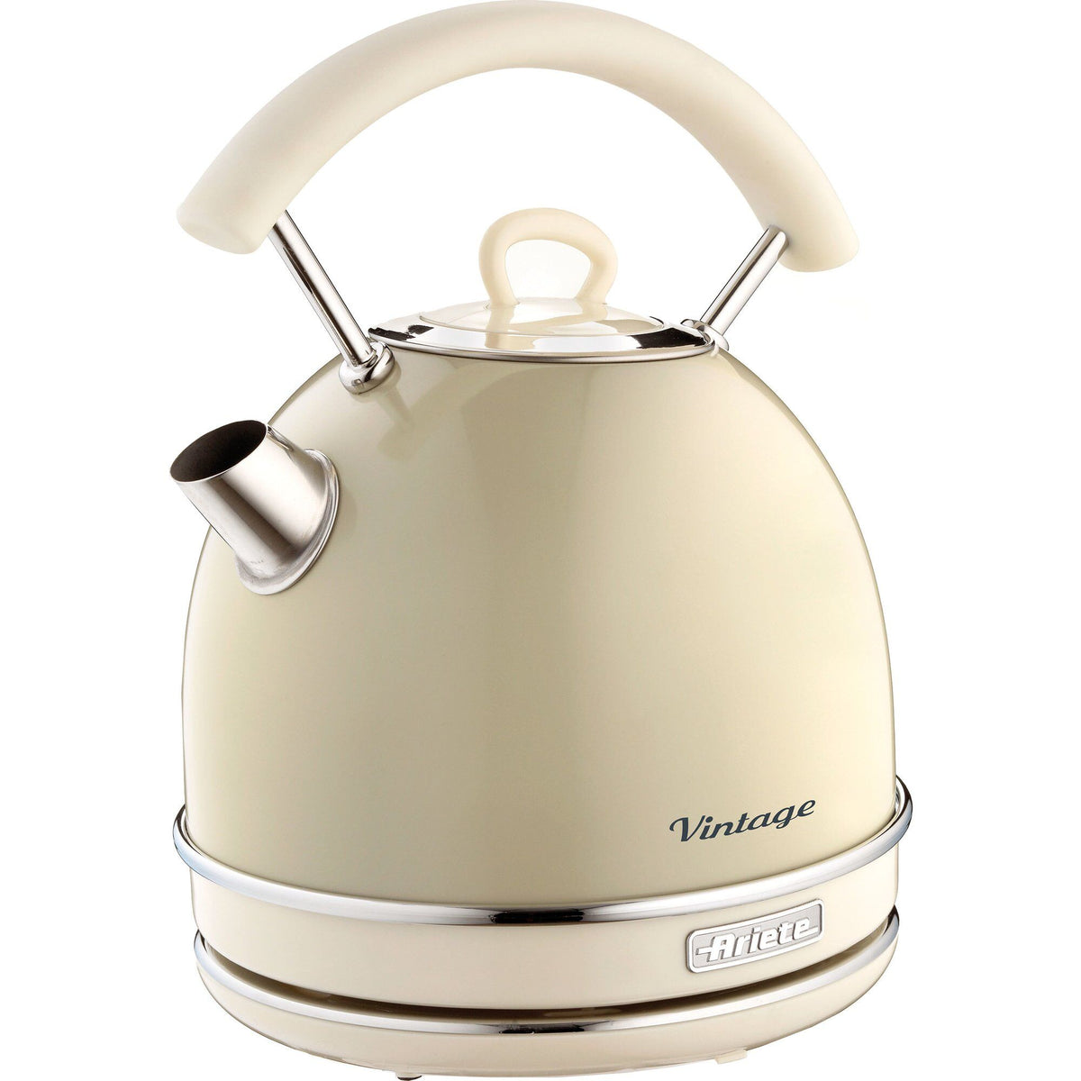 Beige Ariete elkedel i vintage-design, 1,7 liter