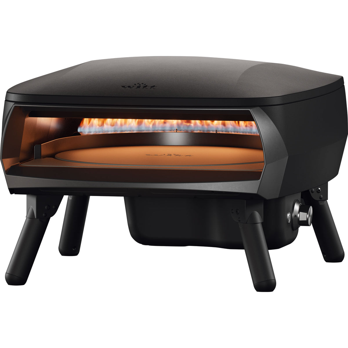 Witt Piccolo Rotante pizzaovn i sort til haven og terrassen