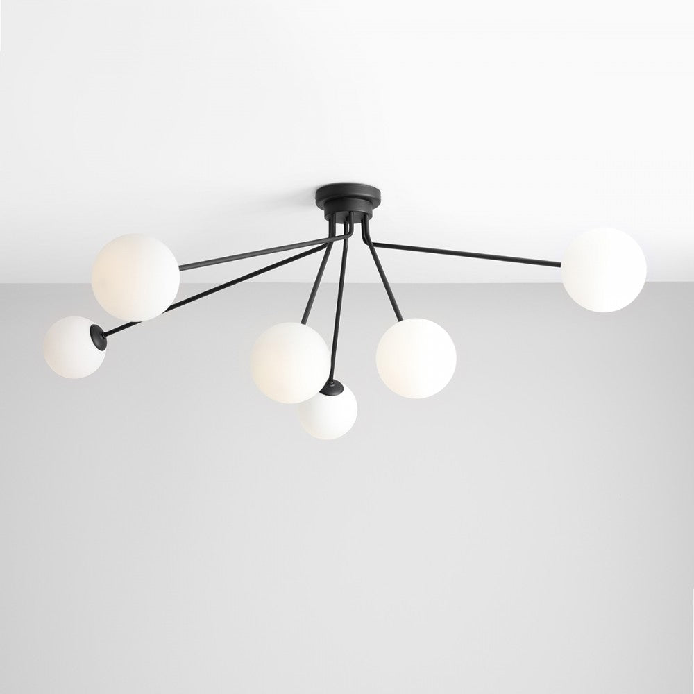 Se Arana - Loftlampe i sort metal og seks hvide glaskupler ❤ Kæmpe udvalg i 3-nordic - Køb online på udsalg og tilbud lige nu ❤ Billig fragt og hurtig levering - Varenummer: 3-nordic-3304 og barcode / Ean: på lager - Udsalg på Lamper - Loftlamper - pendler - Plafond lamper & lysekroner Spar stort – op til 53% - Over 2.739 brands med kæmpe udsalg