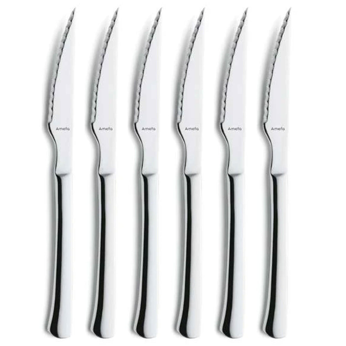Seks Amefa Chuletero grillknive i et sæt