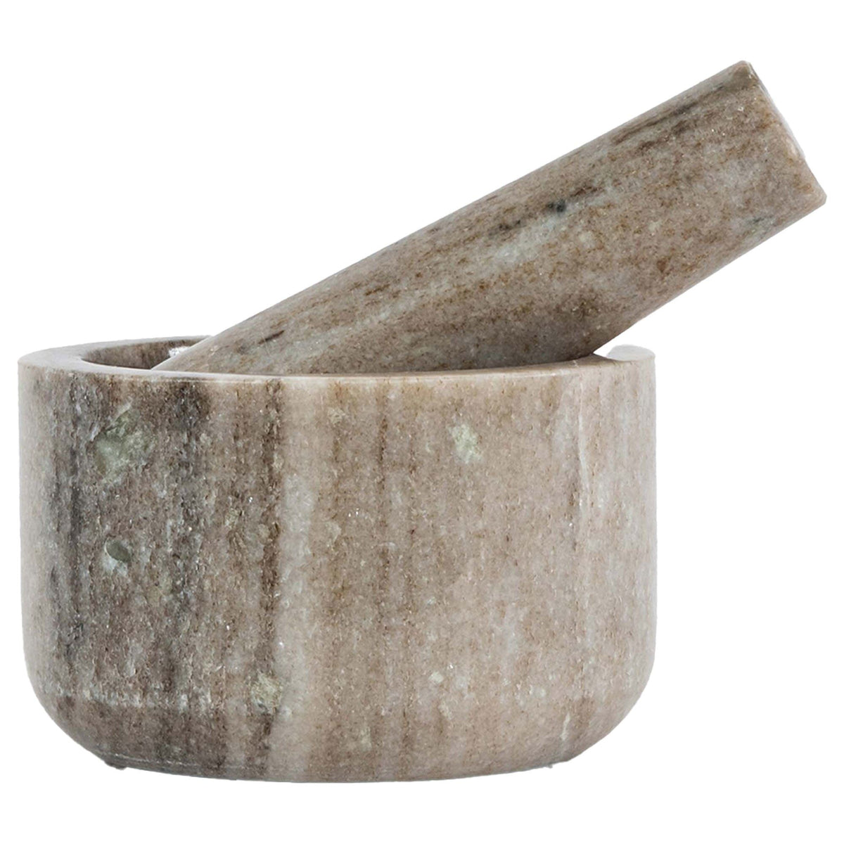 Sagaform Sten morter i travertinmarmor, diameter 11 cm