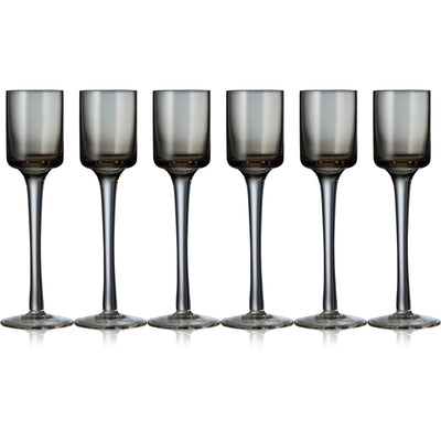 Se Lyngby Glas Snapseglas, 6 stk., grå ✔ Kæmpe udvalg i Lyngby Glas ✔ Meget billig fragt og hurtig levering: 1 - 2 hverdage - Varenummer: KTO-12406 og barcode / Ean: '5722000124061 på lager - Udsalg på Snapseglas Spar op til 56% - Over 1334 design mærker på udsalg