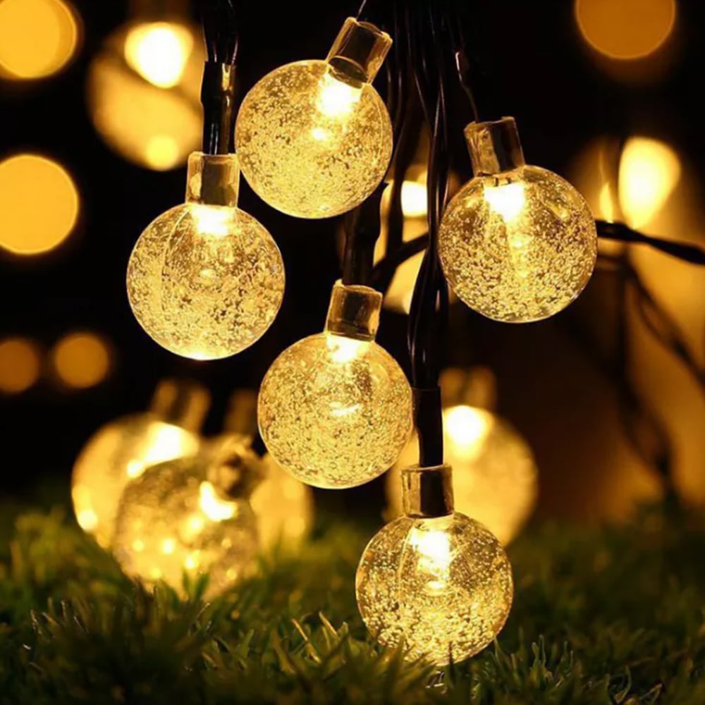 Se Solcelle lyskæde m/kuglelys - 5M-20 LED / 7M-50 LED / 12M-100 LED - 7 Meter/50 LED ✔ Kæmpe udvalg i Satana - Køb online på udsalg og tilbud lige nu ✔ Hurtig levering til lave fragtpriser - Varenummer: Satana-1213874 på lager - Udsalg på Personlig pleje > Shampoo > Op til 63% rabat - Kendte mærker på udsalg – over 1.329 brands