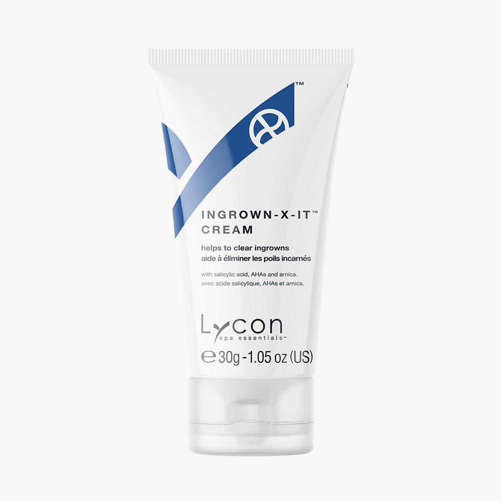 Ingrown X-It Cream fra Lycon til brug ved barbering og voksning