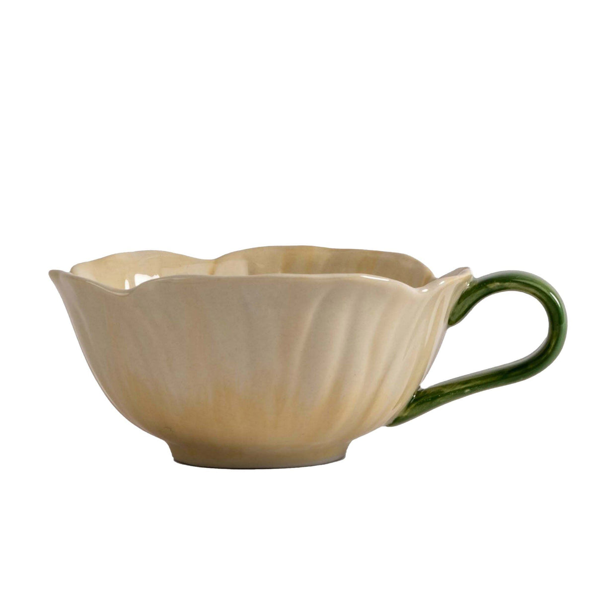 Byon Poppy kop på 20 cl i beige stentøj, inspireret af valmuer