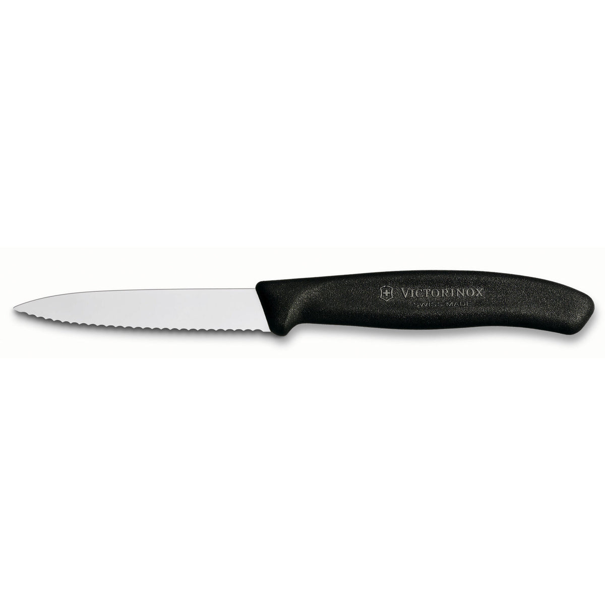 Victorinox takket urtekniv med sort nylonskæfte, 8 cm