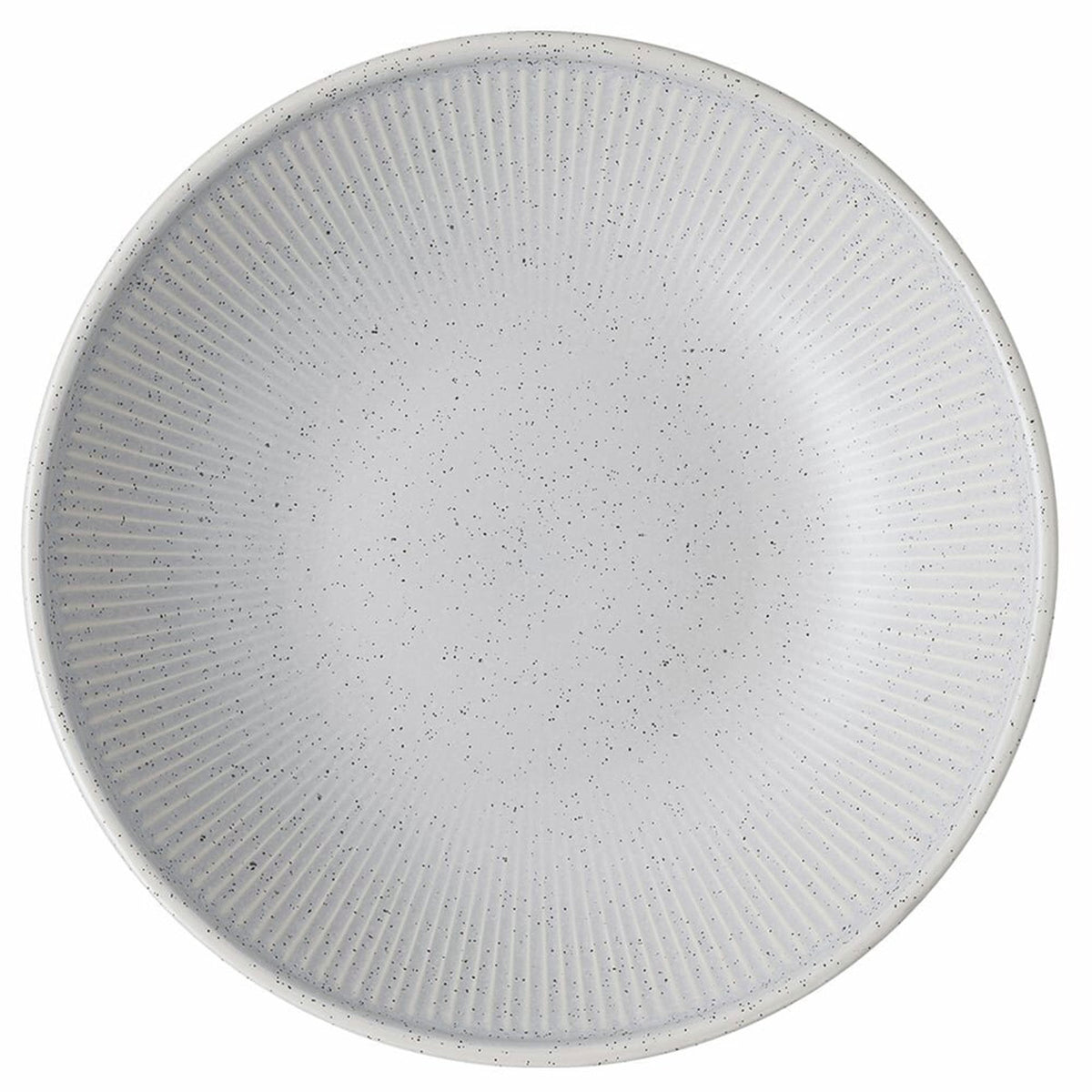 Rosenthal Thomas Clay Rock dyb tallerken på 23 cm med lysegrå glasur og riflet overflade