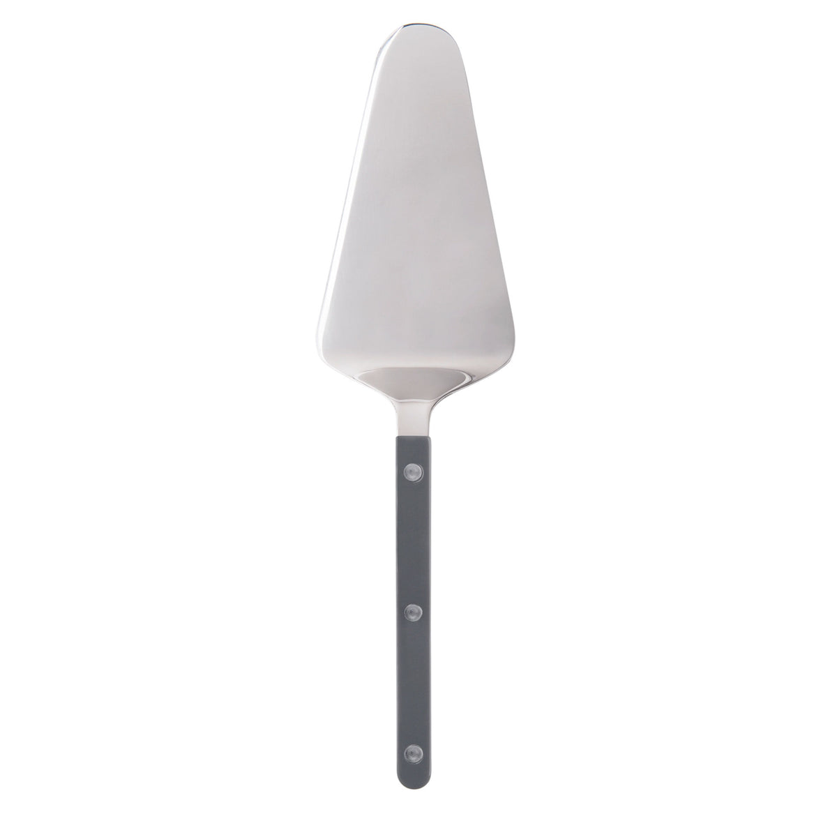 Mørkegrå Sabre Bistrot Solid kagespade med blank finish og synlige nitter