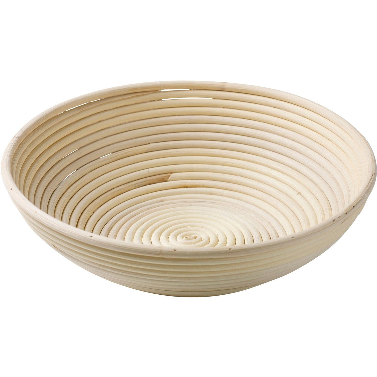 Funktion rund hævekurv i rattan, 25 cm i diameter og 8 cm høj