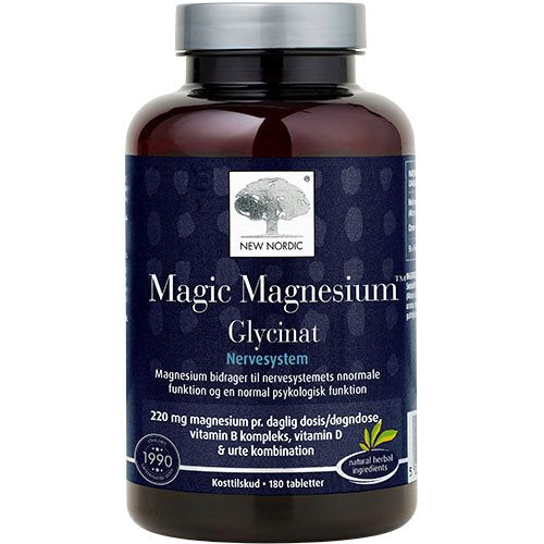 Se New Nordic Magic Magnesium Glycinat 180 tabl. - 2 for 699,- ✔ Kæmpe udvalg i New Nordic - Køb online på udsalg og tilbud lige nu ✔ Billig fragt • Hurtig levering - Varenummer: Helsegrossisten-45238 og 5021807012893 på lager - Udsalg på Mineraler > Energi > Magnesium Spar helt op til 73% - Over 739 kendte mærker på udsalg