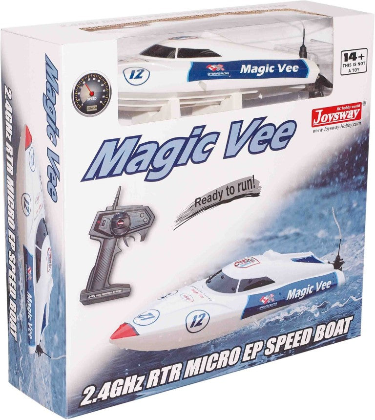 Se Magic Vee V5 RTR 2.4GHz Fjernstyret speedbåd ✔ Kæmpe udvalg i Joysway - Køb online på udsalg og tilbud lige nu ✔ Billig fragt og hurtig levering - Varenummer: MMAction-146533 og 5712548145963 på lager - Udsalg på Fjernstyret Både Spar op til 51% - Over 785 kendte mærker på udsalg