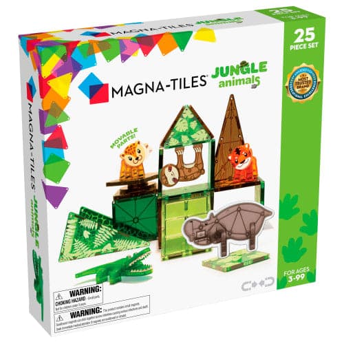 Magna-Tiles byggebrikker - Jungledyr og junglemønster