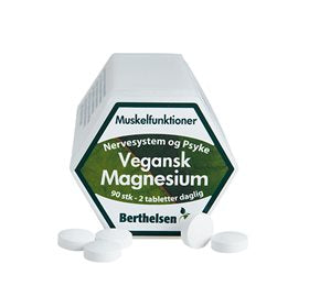Se Berthelsen Magnesium vegansk 90 tab. ✔ Kæmpe udvalg i Dansk Farmaceutisk Industri - Køb online på udsalg og tilbud lige nu ✔ Hurtig levering til lave fragtpriser - Varenummer: Helsegrossisten-28456 og 5701629031196 på lager - Udsalg på Sundhed > Dansk Farmaceutisk Industri > Mave og fordøjelse Få op til 63% i rabat - Find over 1.798 mærker på udsalg