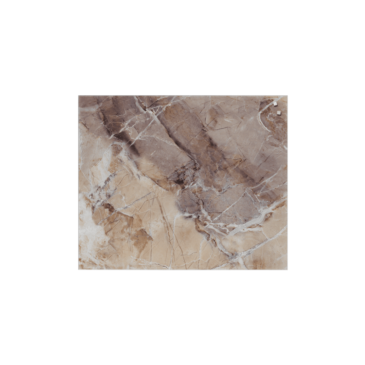 Magnetisk stænkplade fra Naga i beige marmor, 60 x 50 cm