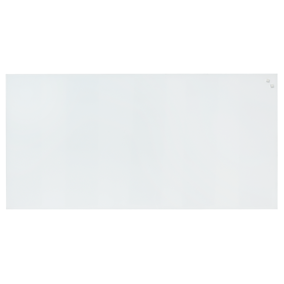 Hvid magnetisk stænkplade fra Naga i PURE White, 100 x 50 cm