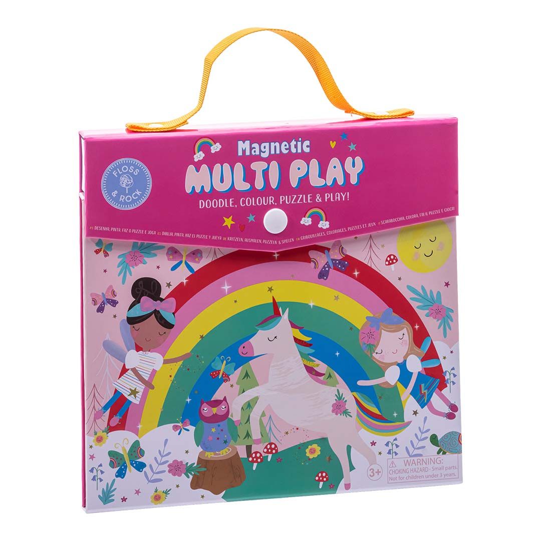 Magnetisk multi legesæt med enhjørning og regnbue fra Floss & Rock