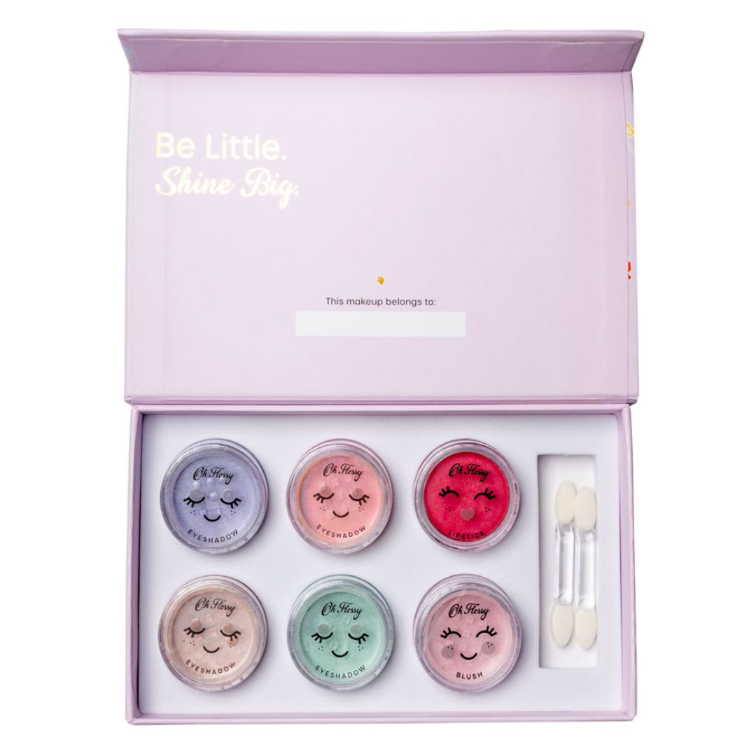 Legemake-up-sæt Sweet Treat fra Oh Flossy i æske med magnetluk til børn