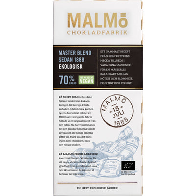 Se Malmö Chokladfabrik Master Blend 70% ✔ Kæmpe udvalg i Malmö Chokladfabrik ✔ Meget billig fragt og hurtig levering: 1 - 2 hverdage - Varenummer: KTO-TGL MASTERBLEND og barcode / Ean: '7350037564734 på lager - Udsalg på Chokolade Spar op til 57% - Over 1354 kendte brands på udsalg