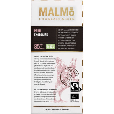Se Malmö Chokladfabrik Peru 85% ✔ Kæmpe udvalg i Malmö Chokladfabrik ✔ Meget billig fragt og hurtig levering: 1 - 2 hverdage - Varenummer: KTO-TGL PERU85 og barcode / Ean: '7350037564758 på lager - Udsalg på Chokolade Spar op til 56% - Over 1354 kendte brands på udsalg