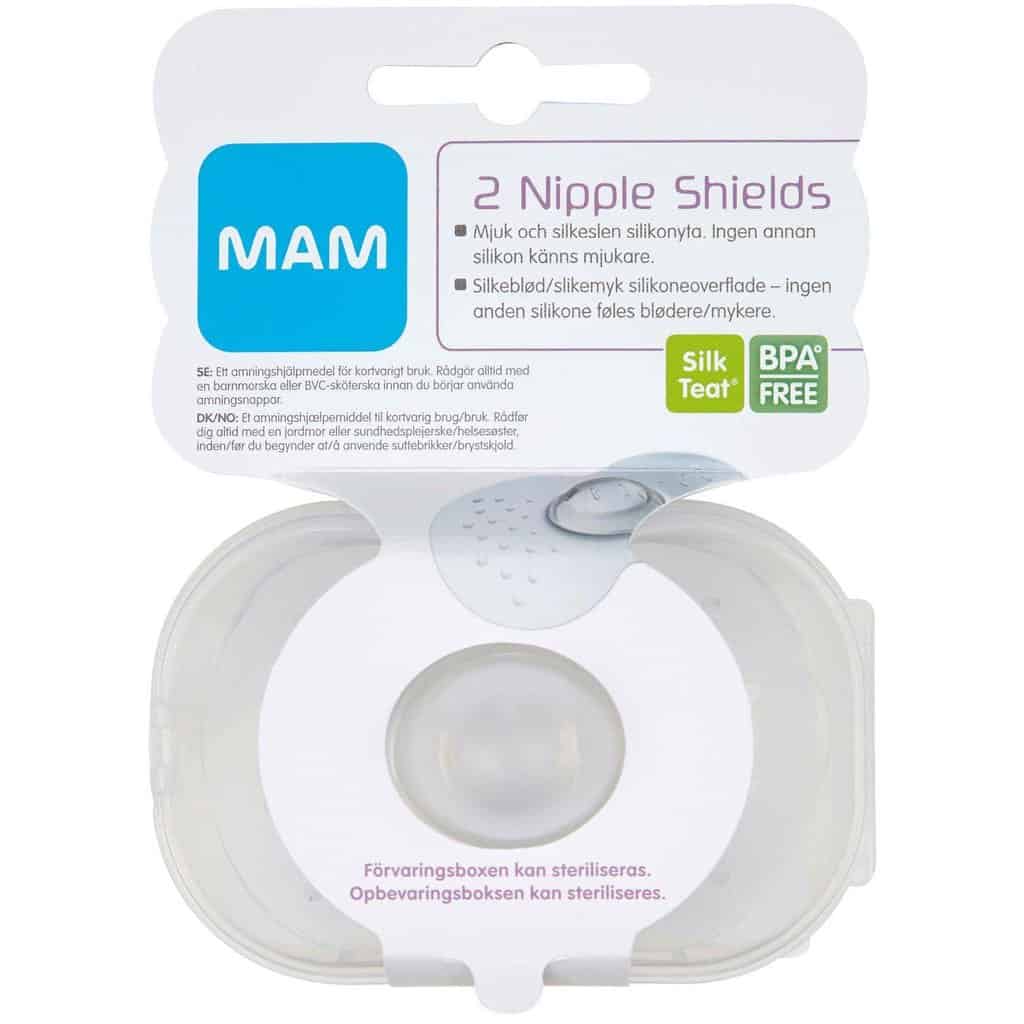 MAM Nipple Shields brystskjold, pakke med 2 stk.