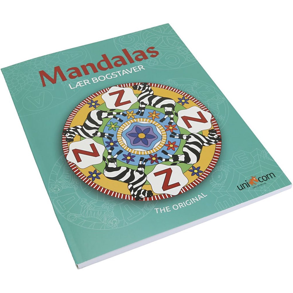 Malebog med mandalas og bogstaver fra Creativ Company