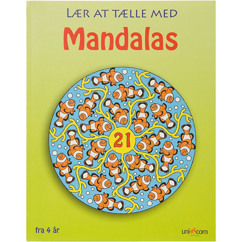 Malebog med mandalas og tal fra Creativ Company