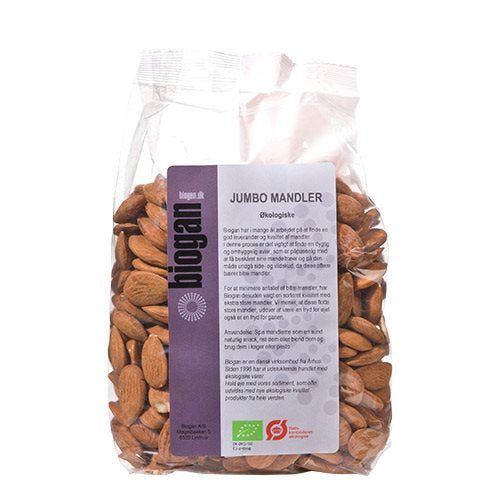 Se Biogan Jumbo mandler Ø - 500 g ✔ Kæmpe udvalg i Biogan - Køb online på udsalg og tilbud lige nu ✔ Super billig fragt og lynhurtig levering - Varenummer: Helsegrossisten-18426 og 5704297173007 på lager - Udsalg på Mad & drikke > > Spar helt op til 79% - Over 2.739 kendte mærker på udsalg