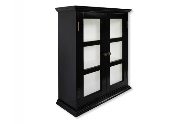 Se Mandø Væghængt Vitrineskab - 65,5x56x22 cm Sort/Hvid ❤ Billig fragt • Hurtig levering - Varenummer: Havemøbelland-DK3822v1017 - Udsalg på INDEMØBLER - Vægthængte vitrineskabe Spar stort – op til 59% - Over 2.739 kendte brands på stort udsalg