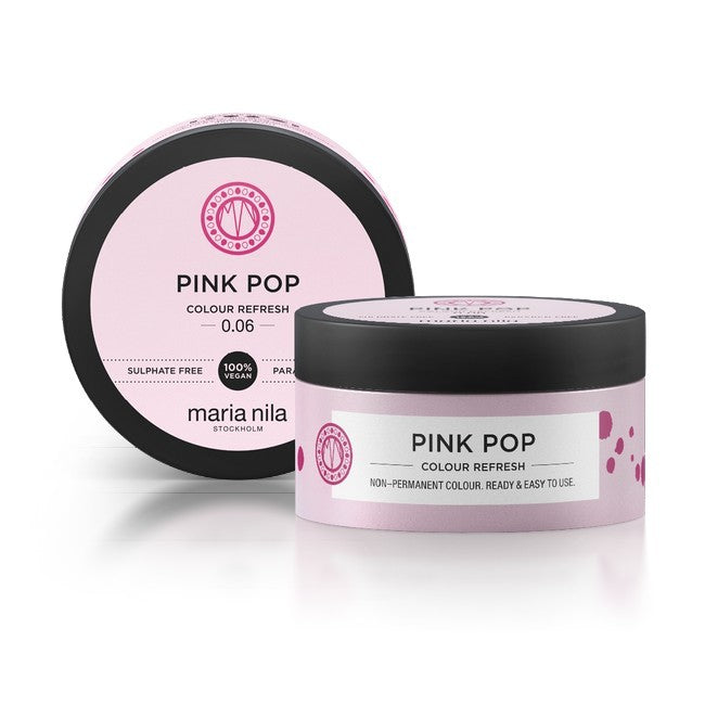 Maria Nila Colour Refresh hårkur i nuancen 0.06 Pink Pop, 100 ml