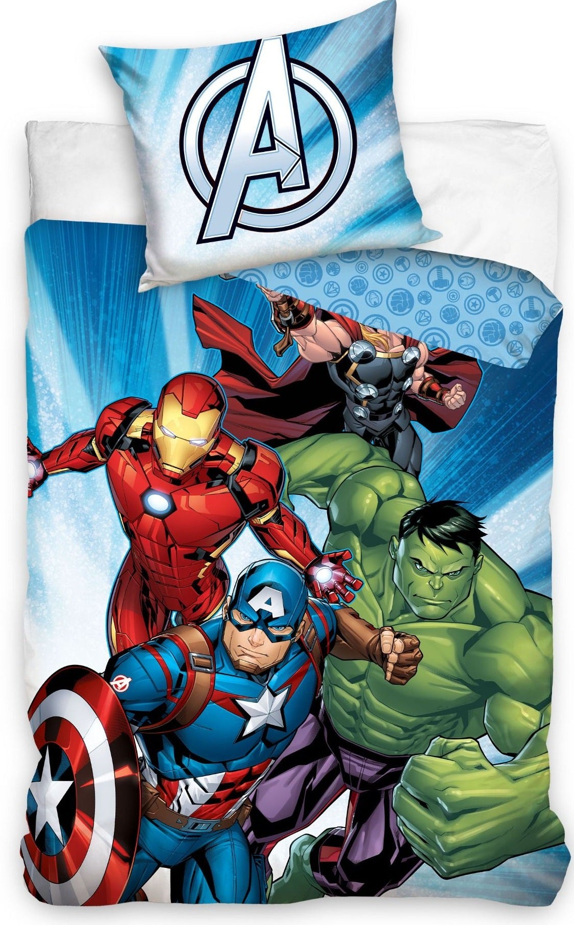 Se Marvel Avengers Sengetøj 150 x 210 cm - 100 procent bomuld ✔ Kæmpe udvalg i Bolig Magasin - Køb online på udsalg og tilbud lige nu ✔ Billig fragt • Hurtig levering - Varenummer: MMAction-2040506 og 5905742052346 på lager - Udsalg på Sengetøj 150 x 210 cm Spar helt op til 57% - Kæmpe udsalg på over 739 mærker