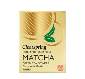 Se Clearspring Matcha grøn te pulver Ø 30g. (Guld pk) ✔ Kæmpe udvalg i Clearspring - Køb online på udsalg og tilbud lige nu ✔ Super billig fragt og lynhurtig levering - Varenummer: Helsegrossisten-11805 og 5021554988496 på lager - Udsalg på Drikke > > Spar helt op til 57% - Stort udsalg på over 739 mærker