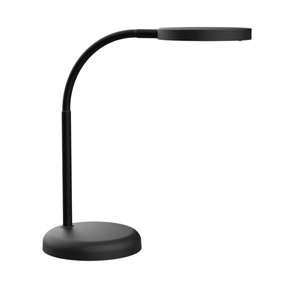Sort LED bordlampe MAULjoy med fleksibel arm fra NAGA