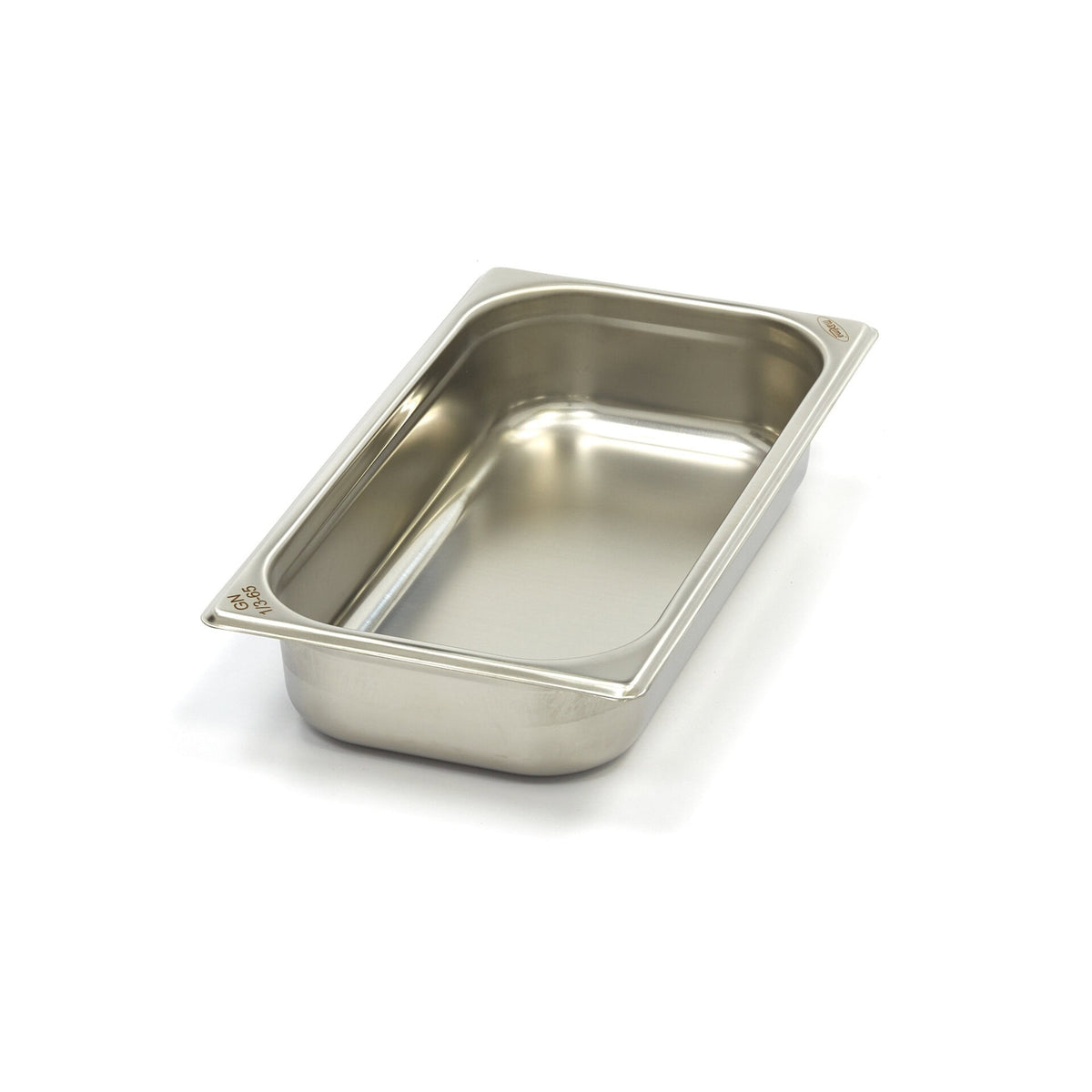Maxima gastrobakke i rustfrit stål, størrelse 1/3 GN, 6,5 cm dyb