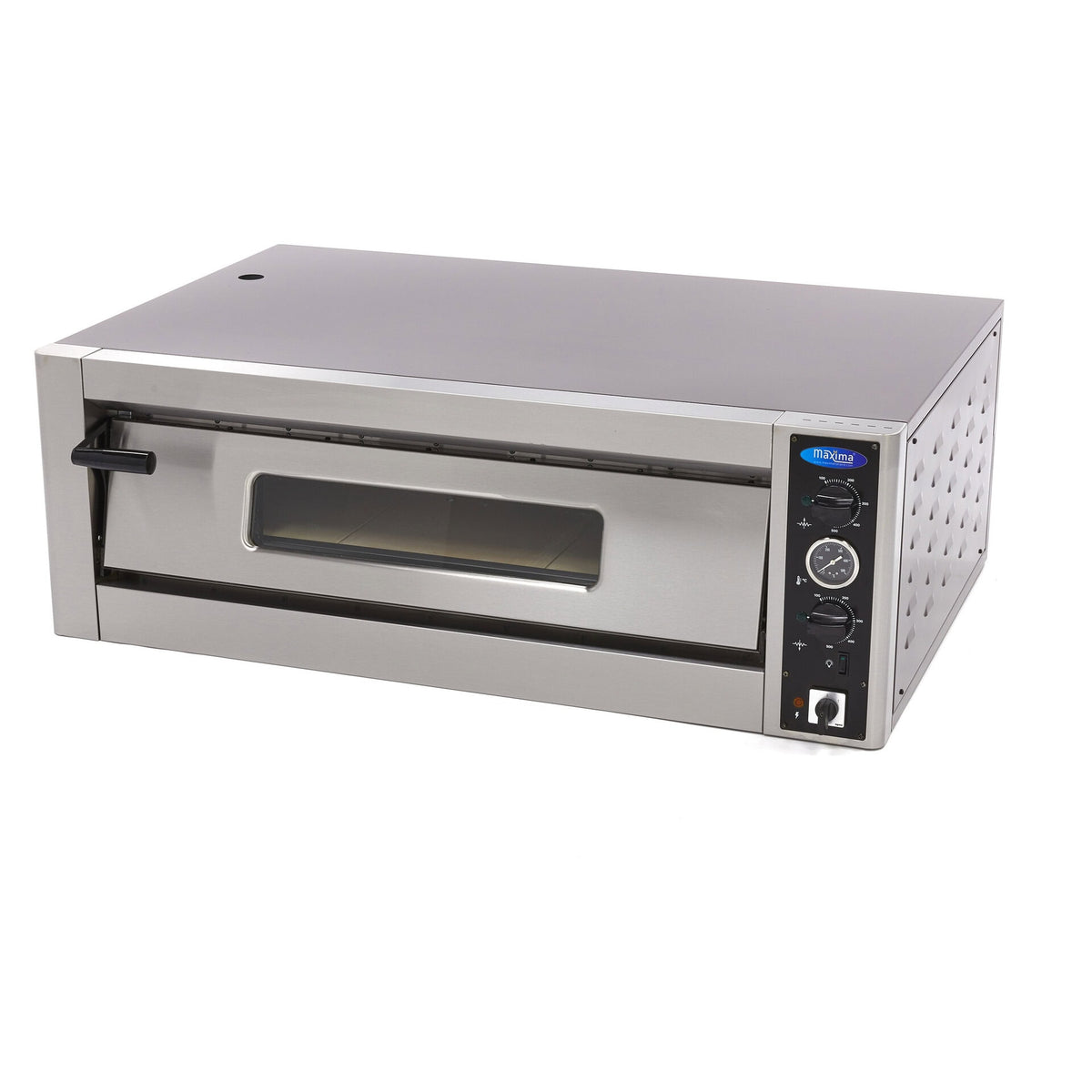 Maxima Deluxe pizzaovn til seks pizzaer på 30 cm med tilslutning til 400V