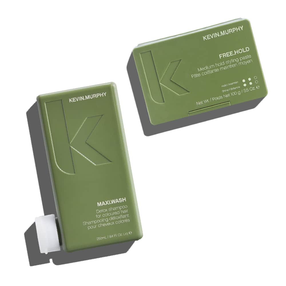Kevin Murphy Maxi Wash detox-shampoo og Free Hold stylingcreme