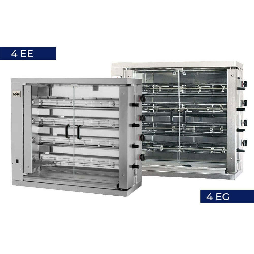 MCM 4EE/4EEN vertikal elektrisk kyllingegrill med fire spyd