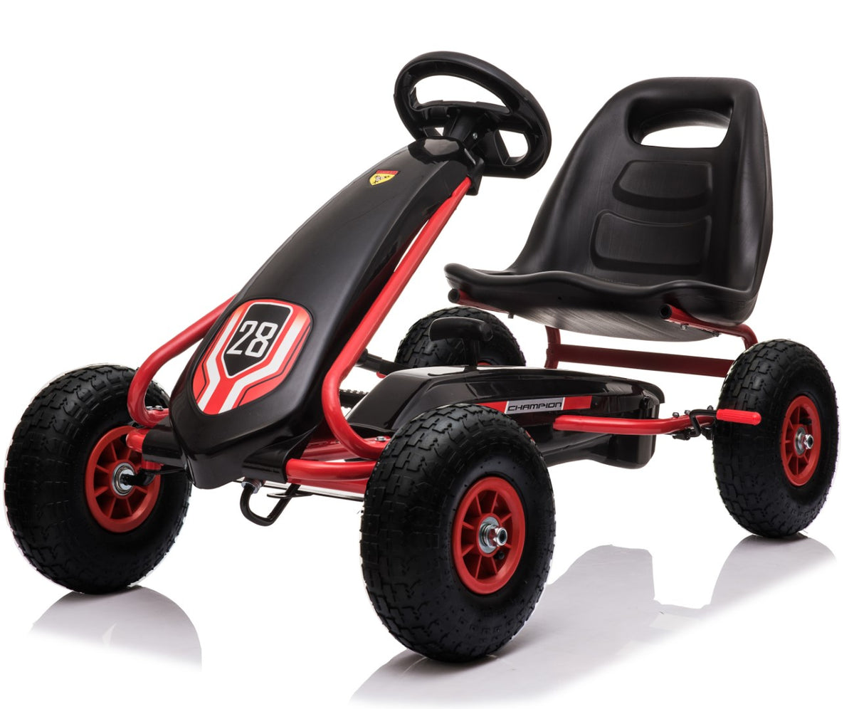 Se MegaLeg Champion 28 AIR Pedal Gokart m/lufthjul, sort ✔ Kæmpe udvalg i MegaLeg - Køb online på udsalg og tilbud lige nu ✔ Billig fragt • Hurtig levering - Varenummer: MMAction-28128 og 5712548281289 på lager - Udsalg på Gokarts med Pedaler Få op til 69% i rabat - Shop udsalg fra mere end 1.798 mærker