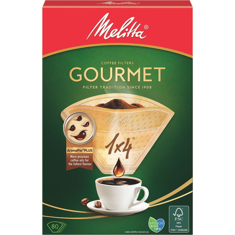 Se Melitta 1x4/80 Gourmet Kaffefiltre ✔ Stort online udvalg i Melitta ✔ Hurtig levering: 1 - 2 Hverdage samt billig fragt - Varenummer: KTO-95804 og barcode / Ean: &