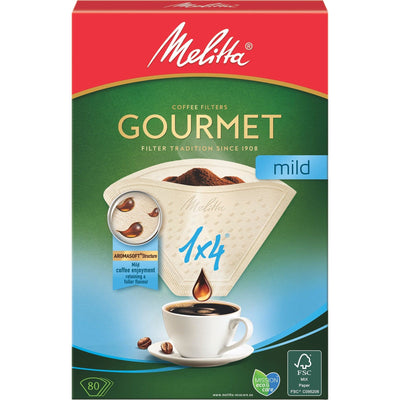 Se Melitta 1x4/80 Gourmet Mild Kaffefiltre ✔ Stort online udvalg i Melitta ✔ Hurtig levering: 1 - 2 Hverdage samt billig fragt - Varenummer: KTO-98060 og barcode / Ean: '4006508208845 på lager - Udsalg på Kaffefilter Spar op til 59% - Over 1334 design brands på udsalg