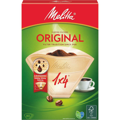 Se Melitta Original Kaffefilter 1x4 80 stk. ✔ Stort online udvalg i Melitta ✔ Hurtig levering: 1 - 2 Hverdage samt billig fragt - Varenummer: KTO-94647 og barcode / Ean: '4006508122394 på lager - Udsalg på Kaffefiltre Spar op til 64% - Over 1334 design brands på udsalg