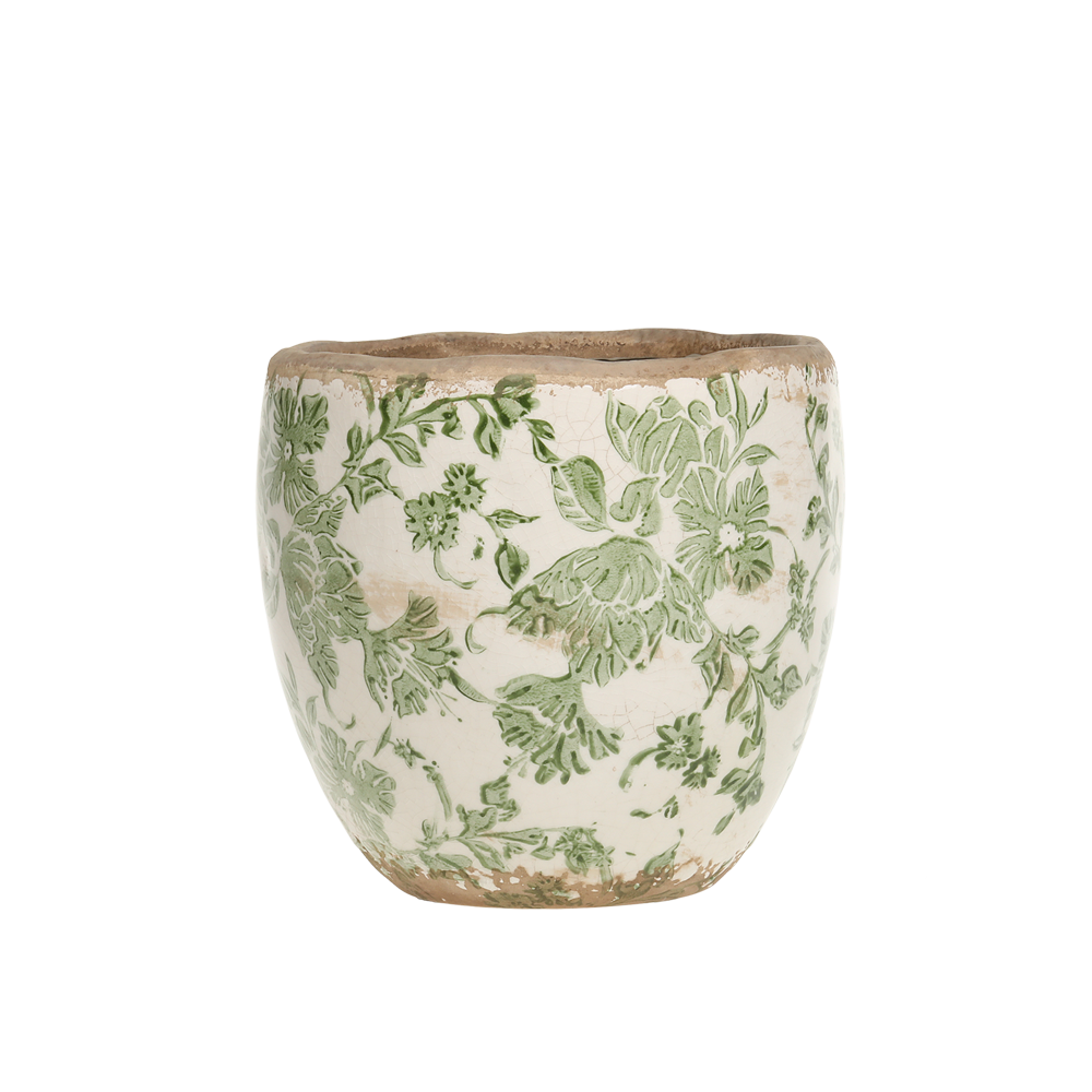Se Chic Antique MELUN Lille krukke m. fransk mønster ❤ Kæmpe udvalg i Chic Antique - Køb online på udsalg og tilbud lige nu ❤ Hurtig levering til lave fragtpriser - Varenummer: HomeFeeling-4308 og barcode / Ean: 5712750360154 på lager - Udsalg på Interiør - Krukker og skjulere - Alt interiør Op til 57% rabat - Over 1.329 brands på online udsalg