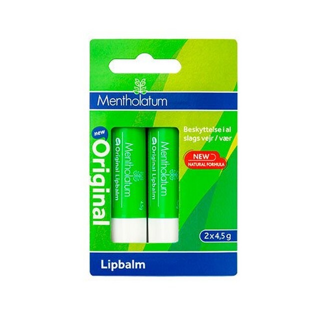 Mentholatum Original lipbalm i 2-pak, læbepomade