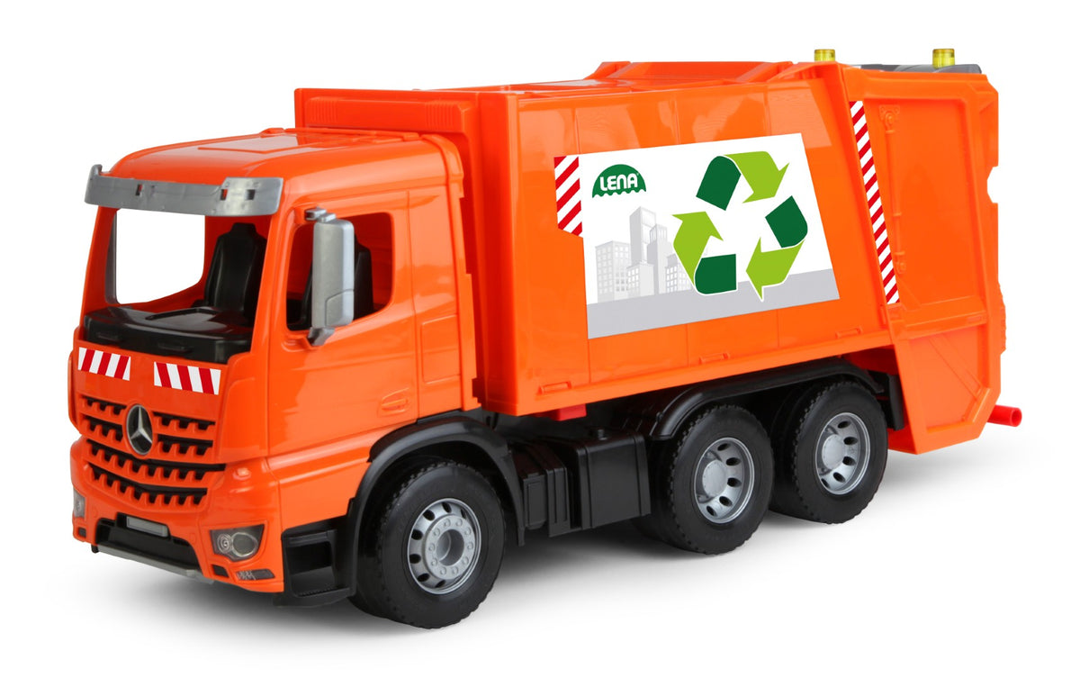 Se Mercedes Benz Arocs Worxx Skraldebil, 52 cm ✔ Kæmpe udvalg i Lena - Køb online på udsalg og tilbud lige nu ✔ Billig fragt og hurtig levering - Varenummer: MMAction-18204614 og 4006942868292 på lager - Udsalg på Legetøj til Sandkassen Spar helt op til 79% - Udsalg på produkter fra mere end 2.739 mærker