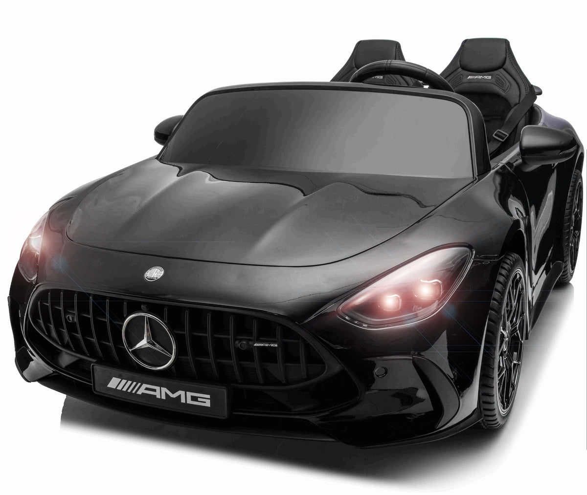 Mercedes GT63 AMG elbil til børn fra Megaleg, 2-personers model med gummihjul