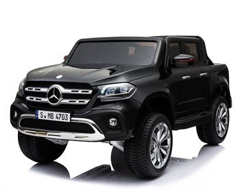 Licenseret Mercedes X-Class elbil til børn med 4x4 og lædersæde