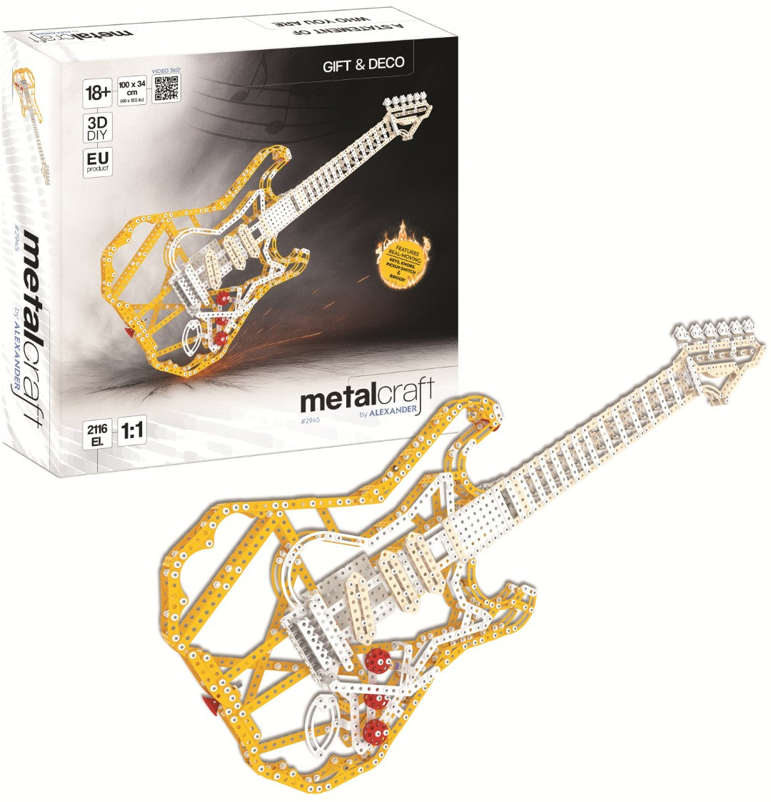 Se Metalcraft DIY 3D Guitar Gul Metal Byggesæt ✔ Kæmpe udvalg i Alexander - Køb online på udsalg og tilbud lige nu ✔ Billig fragt og hurtig levering - Varenummer: MMAction-2182945 og 5906018029451 på lager - Udsalg på Metal Konstruktionsbyggesæt Op til 63% rabat - Kendte mærker på udsalg – over 1.329 mærker
