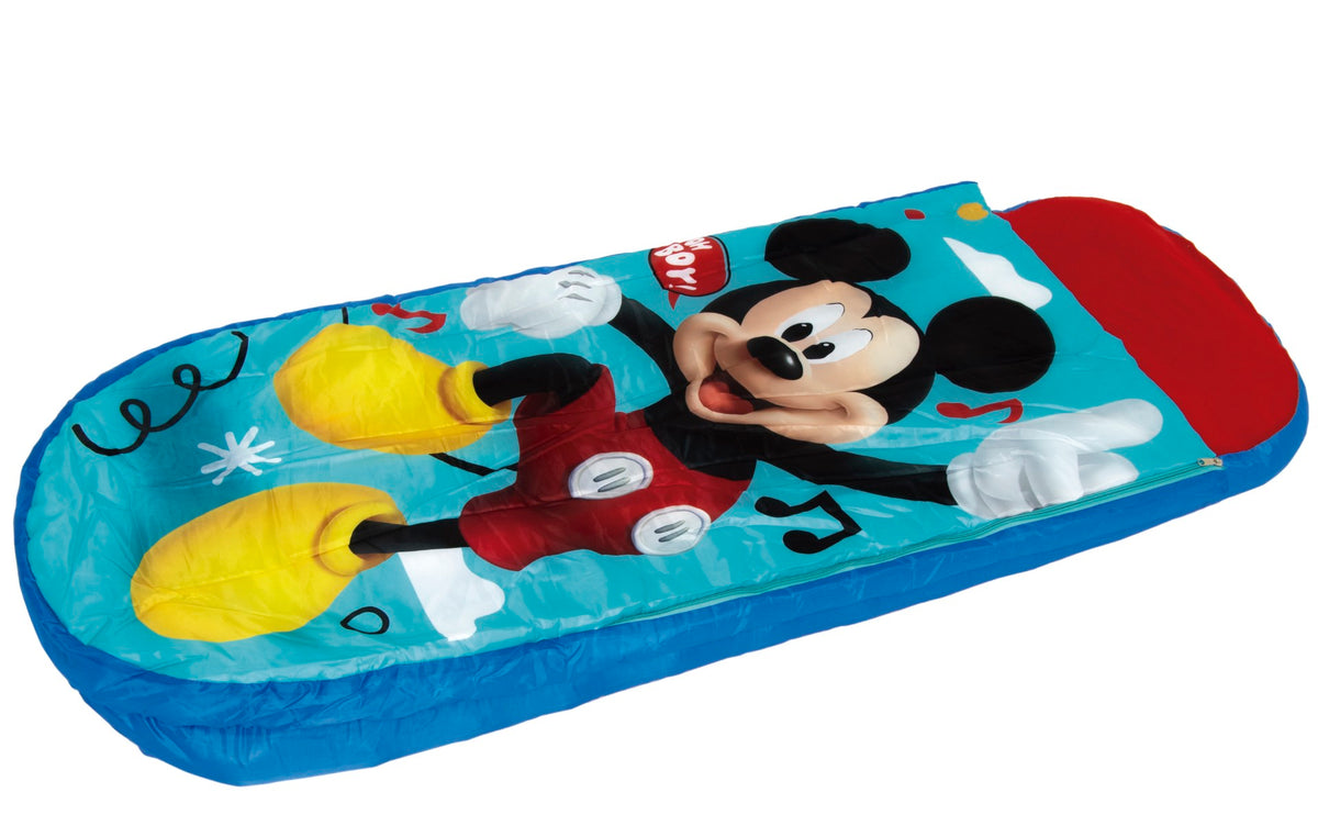 Arditex Mickey Mouse junior 2-i-1 gæsteseng med sovepose og luftmadras