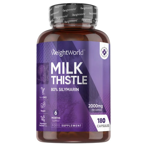 Se Milk Thistle ✔ Kæmpe udvalg i WeightWorld - Køb online på udsalg og tilbud lige nu ✔ Super billig fragt og lynhurtig levering - Varenummer: WeightWorld-49898 og 5056128127421 på lager - Udsalg på Fordøjelse Op til 61% rabat - Mere end 1.329 populære mærker på udsalg
