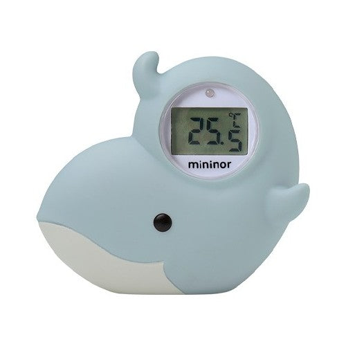 Mininor badetermometer formet som en hval til baby
