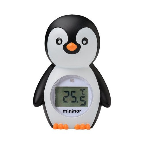 Mininor badetermometer formet som en pingvin til baby